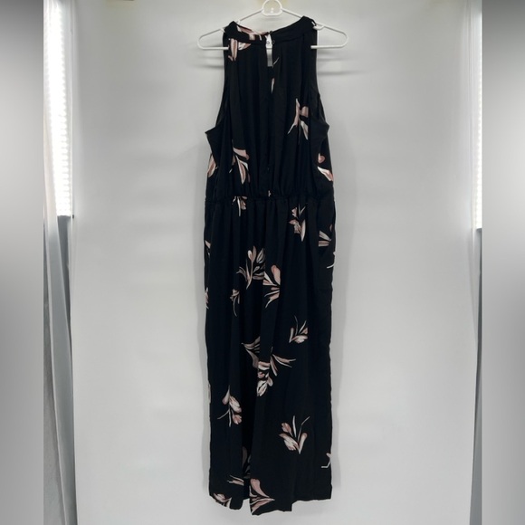 A new day floral sleeveless jumpsuit size XL black purple womens - Picture 12 of 12